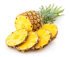 A picture of a pineapple slices